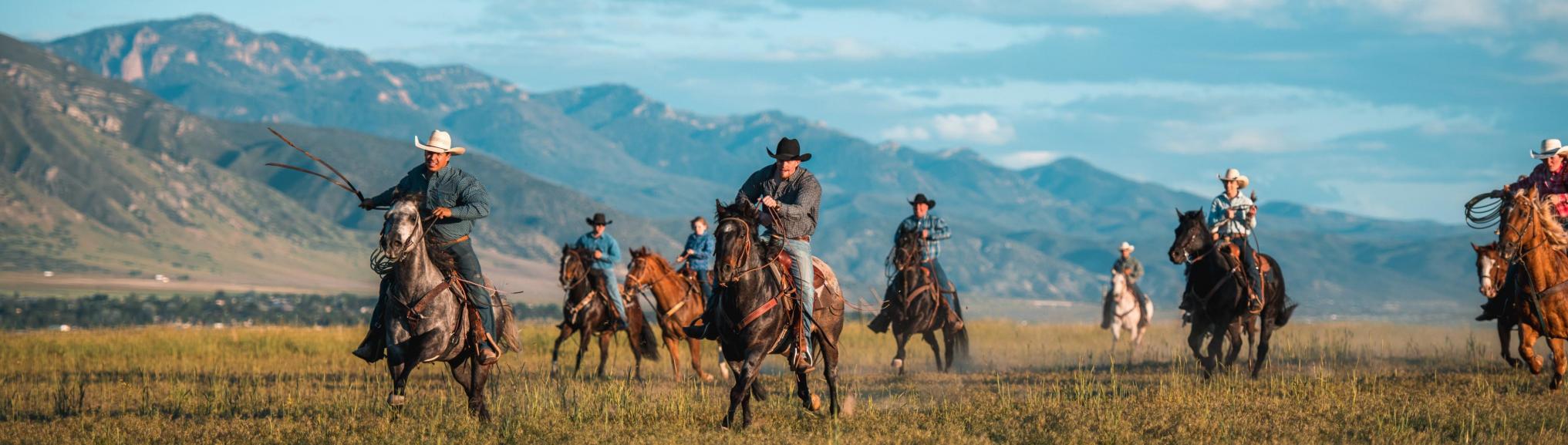 USA - Great American West Banner - Cowboys