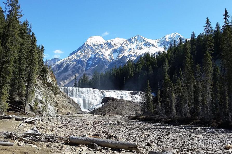Canada Wapta Falls in Yoho National Park