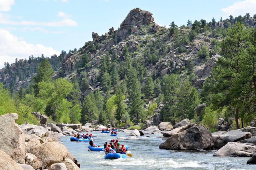 River Rafting the Arkansas River bij Buena Vista