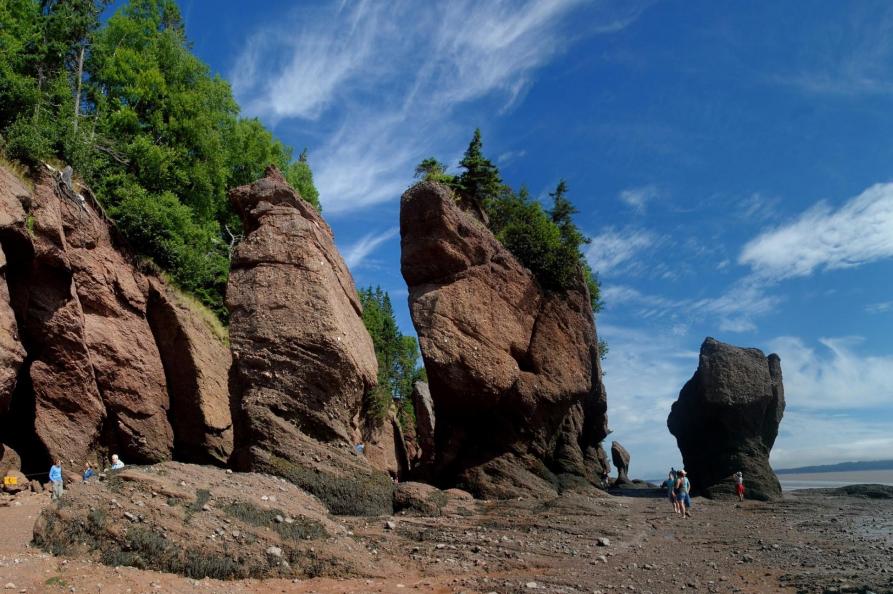 Canada Hopewell Rocks in New Brunswick